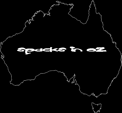 Australia Map - spacks in oz